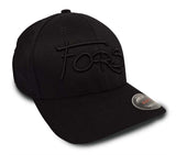 FORS 3D Script Flex Fit Cap - Black/Blk
