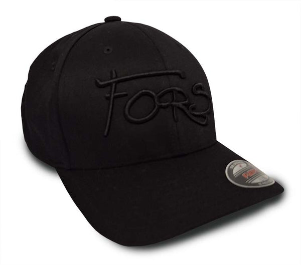 FORS 3D Script Flex Fit Cap - Black/Blk