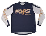 FORS TEAM03 V-Neck Set-In Long Sleeve Jersey - Pro Fit