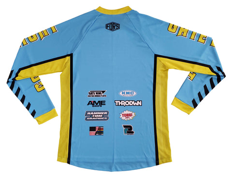 FORS TEAM14 Raglan L/S W/Mesh Side Panel Jersey - Pro Fit