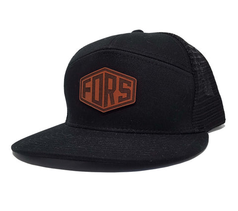 FORS 7 Panel Leather Patch Cap
