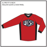 FORS TEAM08 Raglan L/S W/Side Panel Jersey - Pro Fit