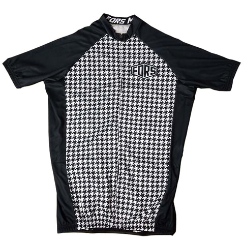 FORS Houndstooth S/S Zip Front Jersey